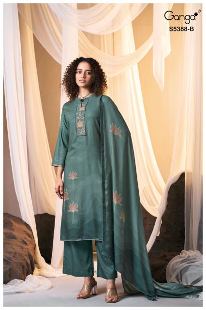 Ganga cielsa 5388 wholesale churidar dress material